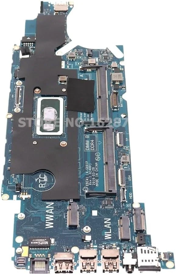 مادربرد لپ تاپ Latitude 5400 مدل EDC41 LA-G892P با پردازنده نسل هشتم (SRFFX I5-8265U)