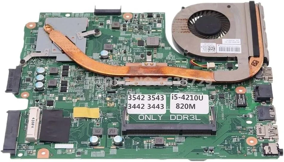 مادربرد CN-01P4HG 01P4HG 13269-1 FX3MC برای 15R 3542 3543 3442 3443 با پردازنده I5-4210U و کارت گرافیک 820M/840M 2G به همراه هیت سینک (قابل استفاده با I7-4510U و i7-4500U)