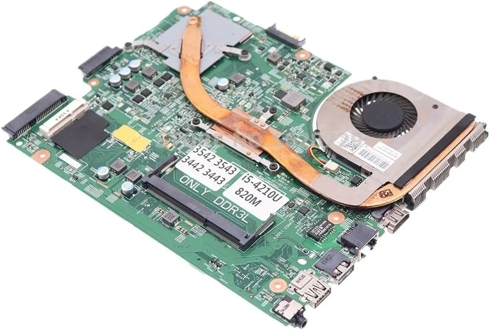 مادربرد CN-01P4HG 01P4HG 13269-1 FX3MC برای 15R 3542 3543 3442 3443 با پردازنده I5-4210U و کارت گرافیک 820M/840M 2G به همراه هیت سینک (قابل استفاده با I7-4510U و i7-4500U)