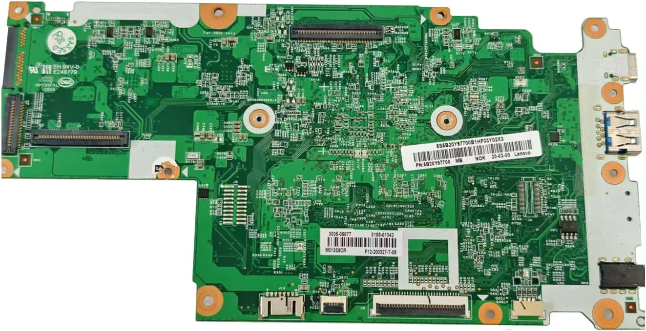 برد اصلی جایگزین 5B21B63567 برای لپ تاپ لنوو Chromebook 100E نسل دوم AST با 4 گیگابایت رم و 32 گیگابایت حافظه و پردازنده A49120C