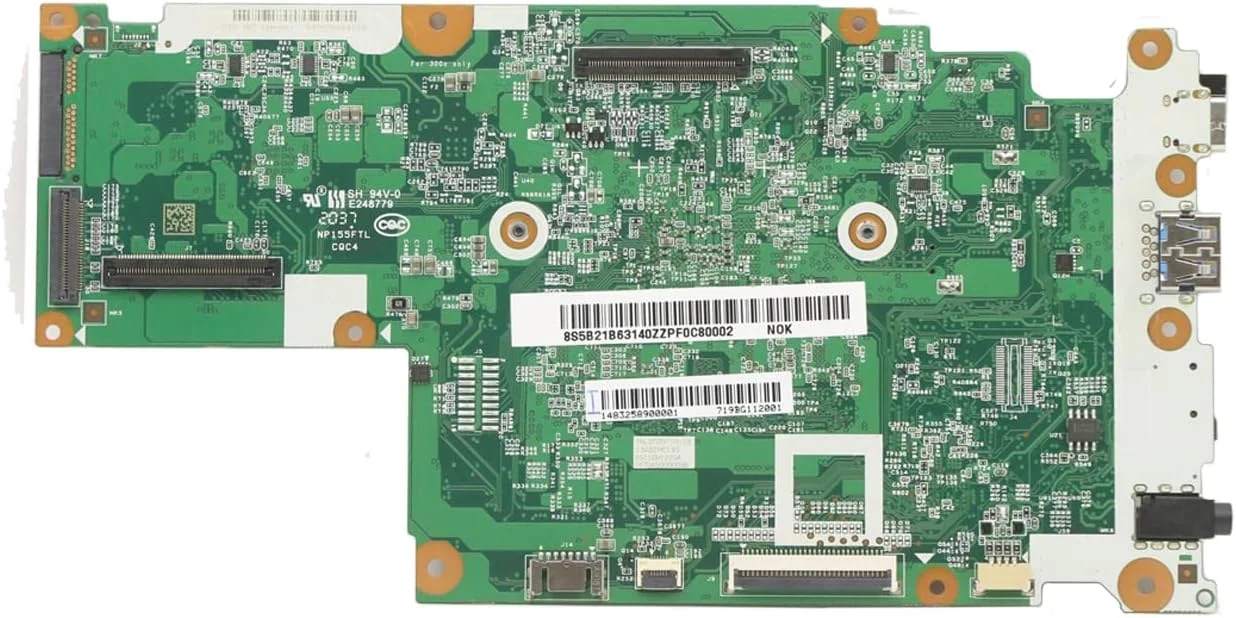 مادربرد جایگزین 5B21B63140 برای لپ تاپ لنوو Chromebook 300E نسل دوم AST با 4 گیگابایت رم و 32 گیگابایت حافظه و پردازنده A49120C