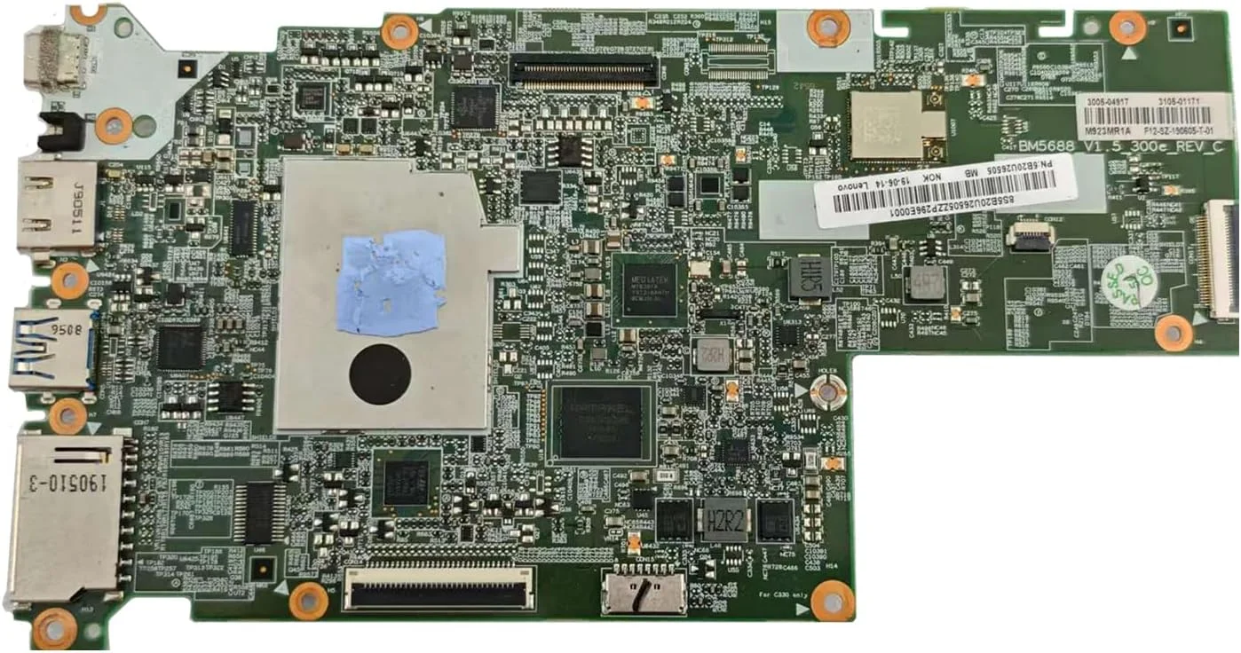 مادربرد جایگزین 5B20U26505 برای لپ تاپ لنوو Chromebook 100E نسل دوم MTK با 4 گیگابایت رم و 32 گیگابایت حافظه پردازنده MT8173C