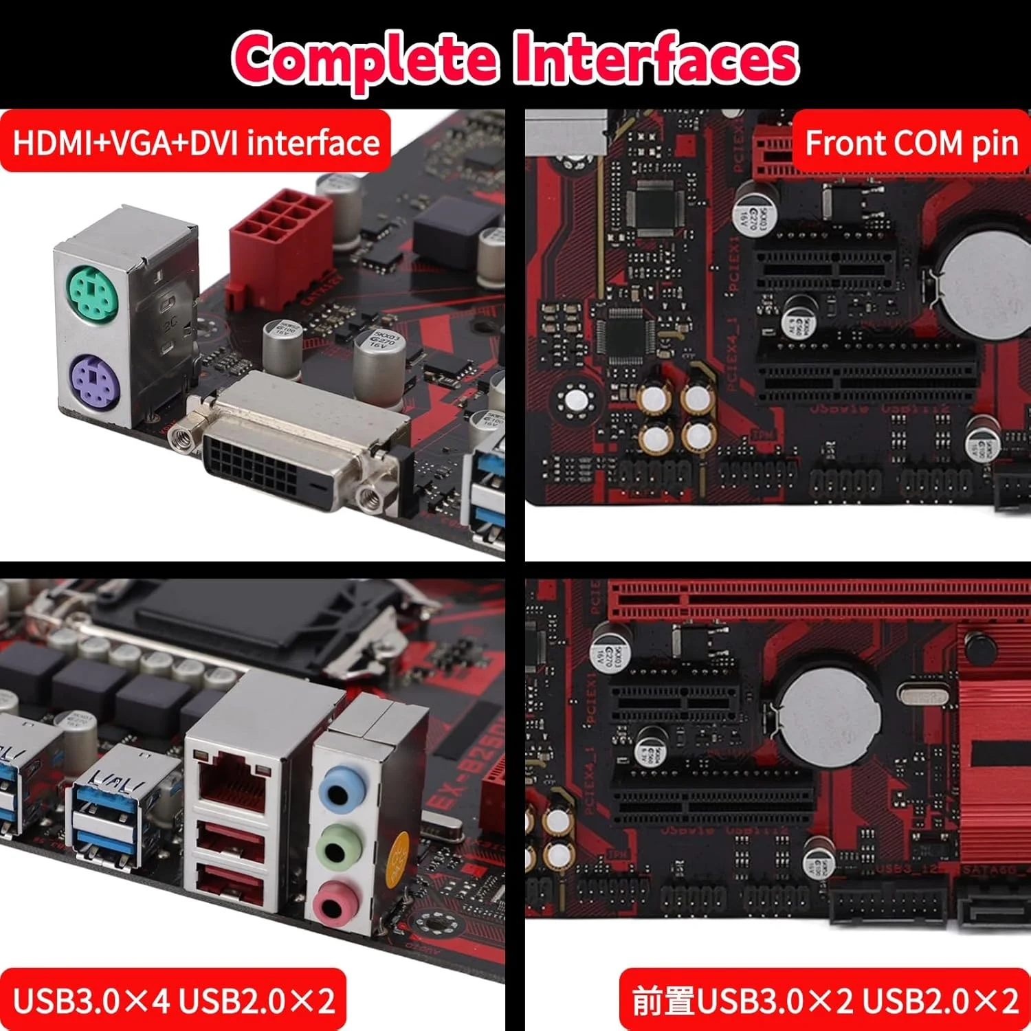 مادربرد ciciglow B250M-V3 برای پردازنده های LGA 1151 نسل هفتم/ششم Core i7/i5/i3، 2xDDR4 2400MHz، PCIe 3.0، M ATX