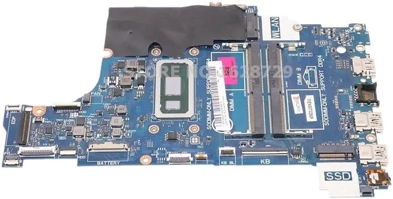 مادربرد لپ تاپ EDI54 LA-G712P CN-0VFMW4 0VFMW4 VFMW4 برای Inspiron 3580 3780 3588 با پردازنده SRFFX I5-8265U