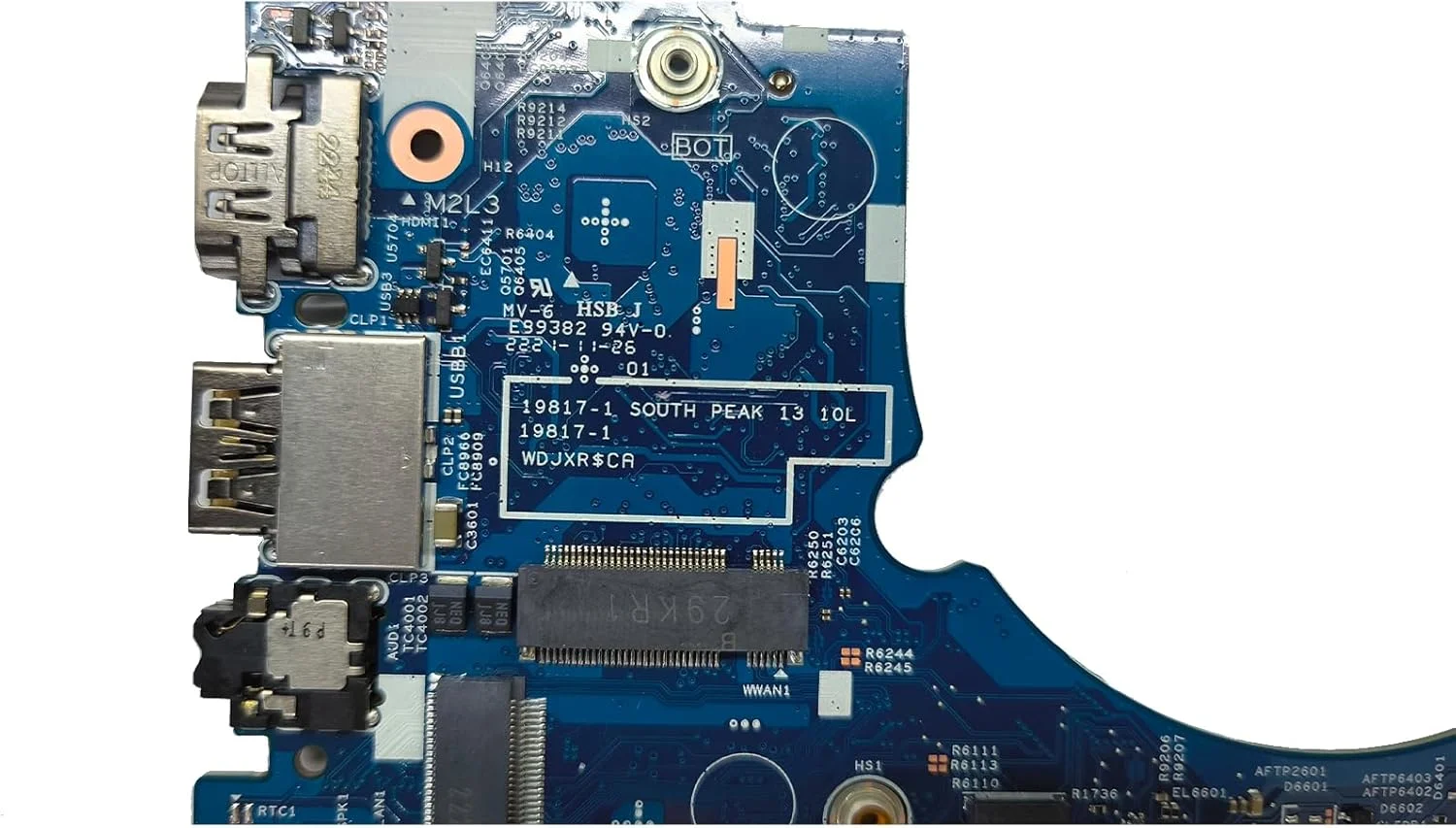 مادربرد جایگزین لپ تاپ دل Latitude 5320 با پردازنده i5-1145G7 و 8 گیگابایت رم، مدل 19817-1 UMA 0XHHKK XHHKK CN-0XHHKK، تست شده و سالم، آبی