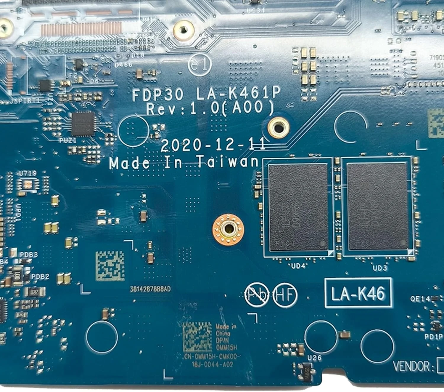 مادربرد جایگزین لپ تاپ، برد اصلی CPU برای Dell XPS 13 9305 با پردازنده I5-1145G7، حافظه 8 گیگابایت، مدل FDP30 LA-K461P 0MM15H MM15H CN-0MM15H، تست شده و سالم، آبی مادربرد جایگزین لپ تاپ، برد اصلی CPU برای Dell XPS 13 9305 با پردازنده I5-1145G7، حافظه 8 گیگابایت، مدل FDP30 LA-K461P 0MM15H MM15H CN-0MM15H، تست شده و سالم، آبی