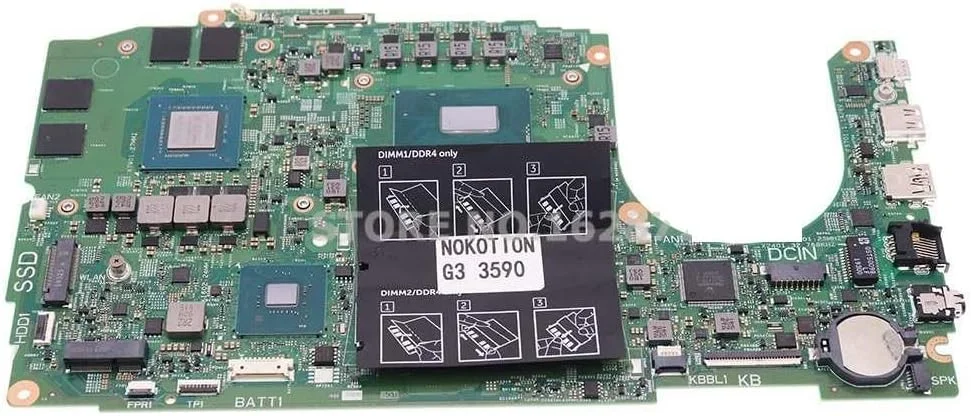 مادربرد لپ تاپ Inspiron G3 15-3590 مدل I5/i7 GTX 1650 18825-1 7JP7F CN-01YV01 01YV01 CN-0FMG64 0FMG64 (I5-9300H GTX1650)