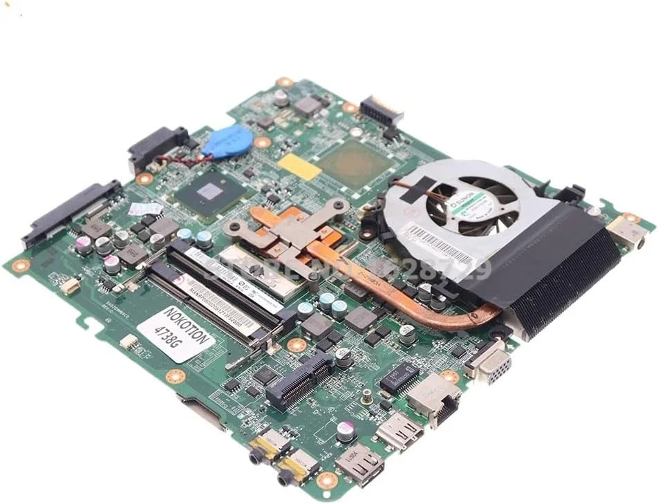 مادربرد لپ تاپ 4738 4738Z مدل MBNBP06002 DA0ZQ9MB6C0 HM55 DDR3 به همراه I5 + هیت سینک مادربرد لپ تاپ 4738 4738Z مدل MBNBP06002 DA0ZQ9MB6C0 HM55 DDR3 به همراه I5 + هیت سینک