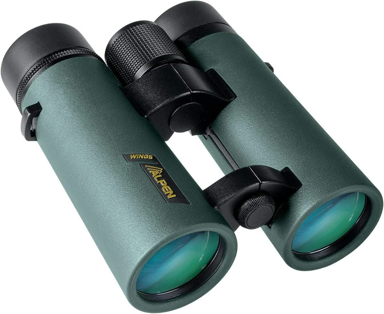 دوربین دوچشمی 10x42 آلپن وینگز با پوشش چند لایه کامل، ضد آب با اپتیک BAK4 و روکش لاستیکی مقاوم برای شکار، پیاده روی و تماشای پرندگان