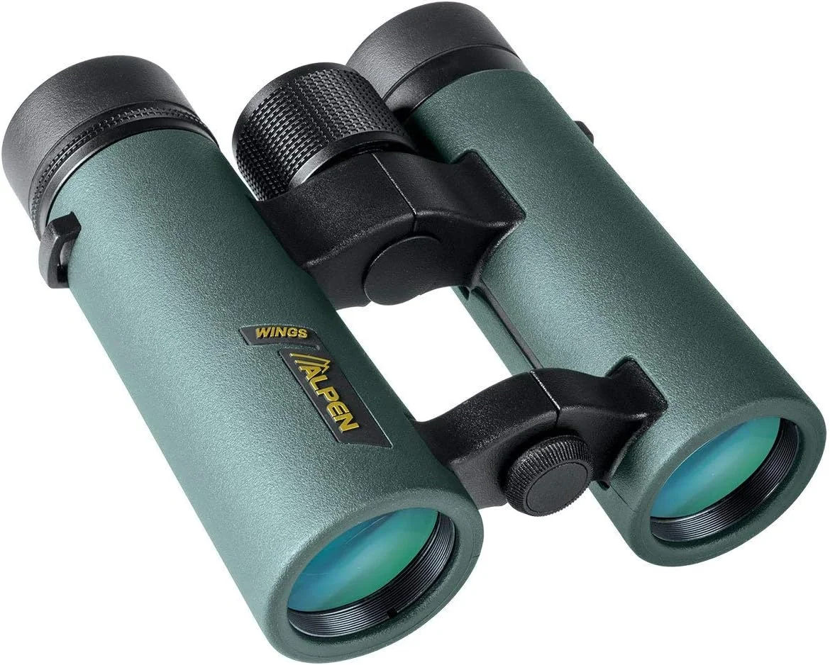دوربین دوچشمی آلپن Wings 8×34 – ضد آب، پوشش چند لایه کامل BaK4، فاصله چشمی زیاد، طراحی مقاوم – دوربین دوچشمی جمع و جور برای تماشای پرندگان، مسافرت و استفاده در فضای باز