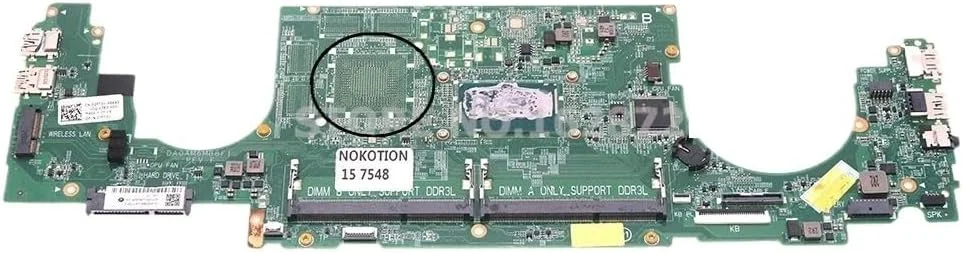 مادربرد لپ تاپ 15 7548 مدل I5-5200U DDR3L CN-02FT3V 02FT3V DA0AM6MB8F1