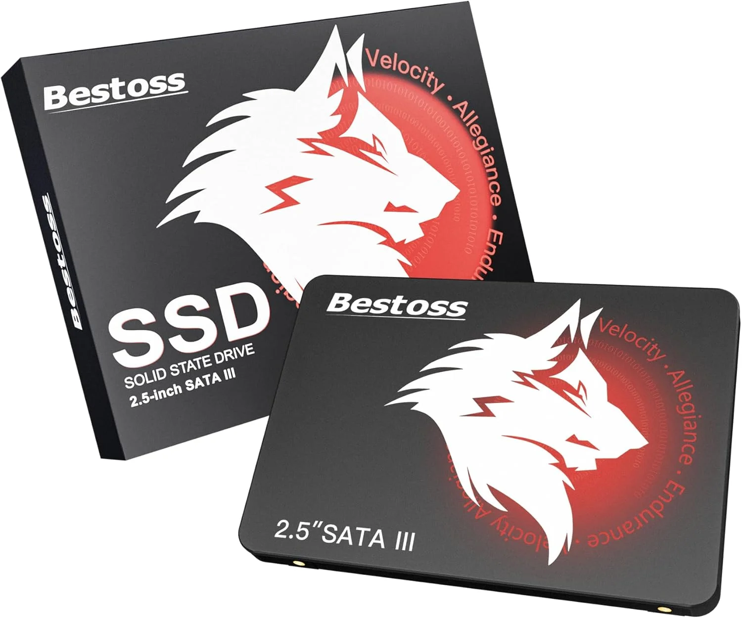 هارد درایو داخلی 2.5 اینچی SSD با ظرفیت 4 ترابایت برای کامپیوتر یا لپ تاپ، SATA III 6Gb/s، درایو حالت جامد داخلی، تا 550 مگابایت بر ثانیه، ارتقاء حافظه کامپیوتر برای دفتر، دانشجویان، سرگرمی های خانگی
