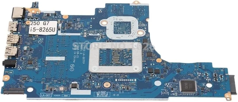 مادربرد لپ تاپ 250 G7 256 G7 مدل I5-8265U DDR4 L49975-601 L49975-001 EPW50 LA-G07FP (4205U 5405U UMA) مادربرد لپ تاپ 250 G7 256 G7 مدل I5-8265U DDR4 L49975-601 L49975-001 EPW50 LA-G07FP (4205U 5405U UMA)