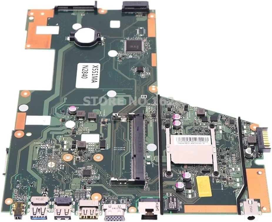 مادربرد لپ تاپ برای F551MA R512MA X551 X551M X551MA، REV:2.0 با N2840 DDR3 (N3520 N3530 N3540)