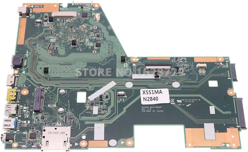 مادربرد لپ تاپ برای F551MA R512MA X551 X551M X551MA، REV:2.0 با N2840 DDR3 (N3520 N3530 N3540)