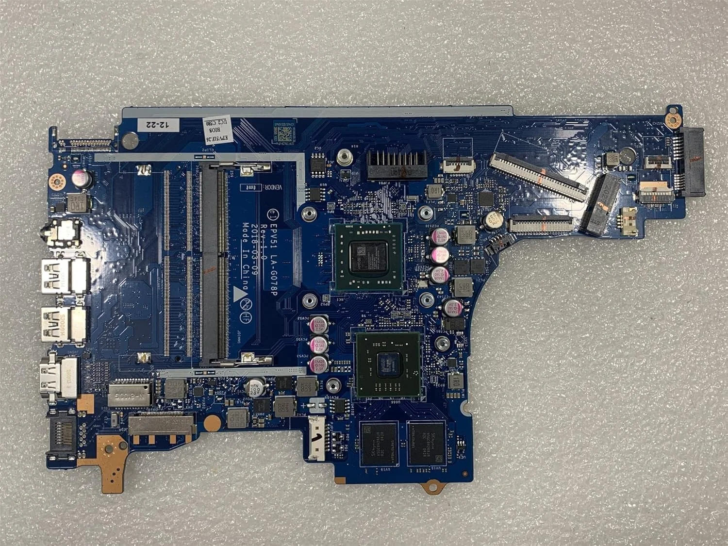 مادربرد لپ تاپ اچ پی 15-DB مدل L27907-001 L20481-001 601 با پردازنده AMD A6-9225 و گرافیک Radeon 520 - مدل L27907-601 مادربرد لپ تاپ اچ پی 15-DB مدل L27907-001 L20481-001 601 با پردازنده AMD A6-9225 و گرافیک Radeon 520 - مدل L27907-601