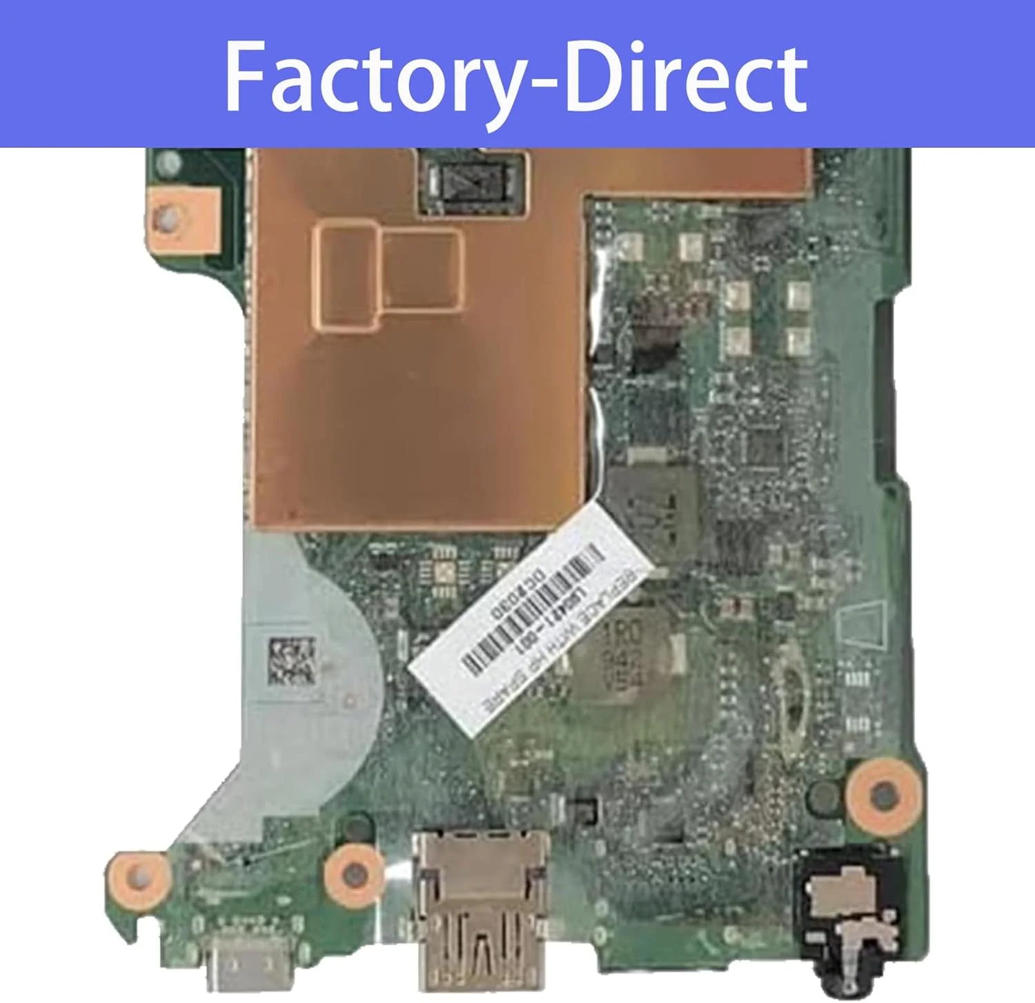 مادربرد جایگزین مدل L90420-001 برای لپ تاپ HP Chromebook 14 G6 با 4 گیگابایت رم، 16 گیگابایت حافظه و پردازنده N4020 نسخه D