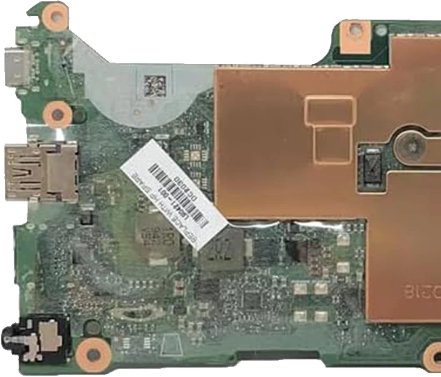 مادربرد جایگزین L90421-001 برای لپ تاپ HP Chromebook 14 G6، دارای 4 گیگابایت رم، 32 گیگابایت حافظه و پردازنده N4020 نسخه D