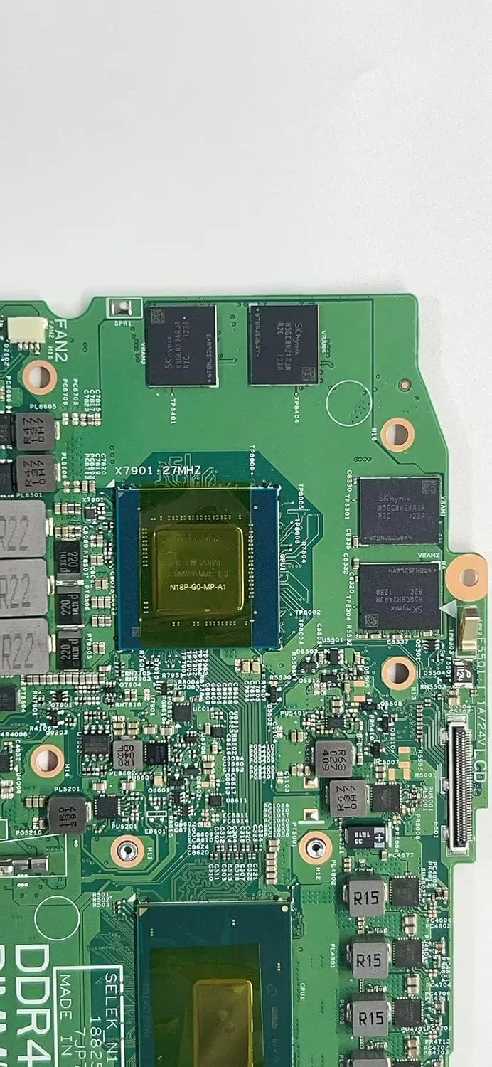مادربرد جایگزین لپ تاپ، برد اصلی سیستم CPU برای DELL G3 3590 SRF6X I5-9300H RTX1650 18825-1 01YV01 1YV01 CN-01YV01 تست شده و سالم