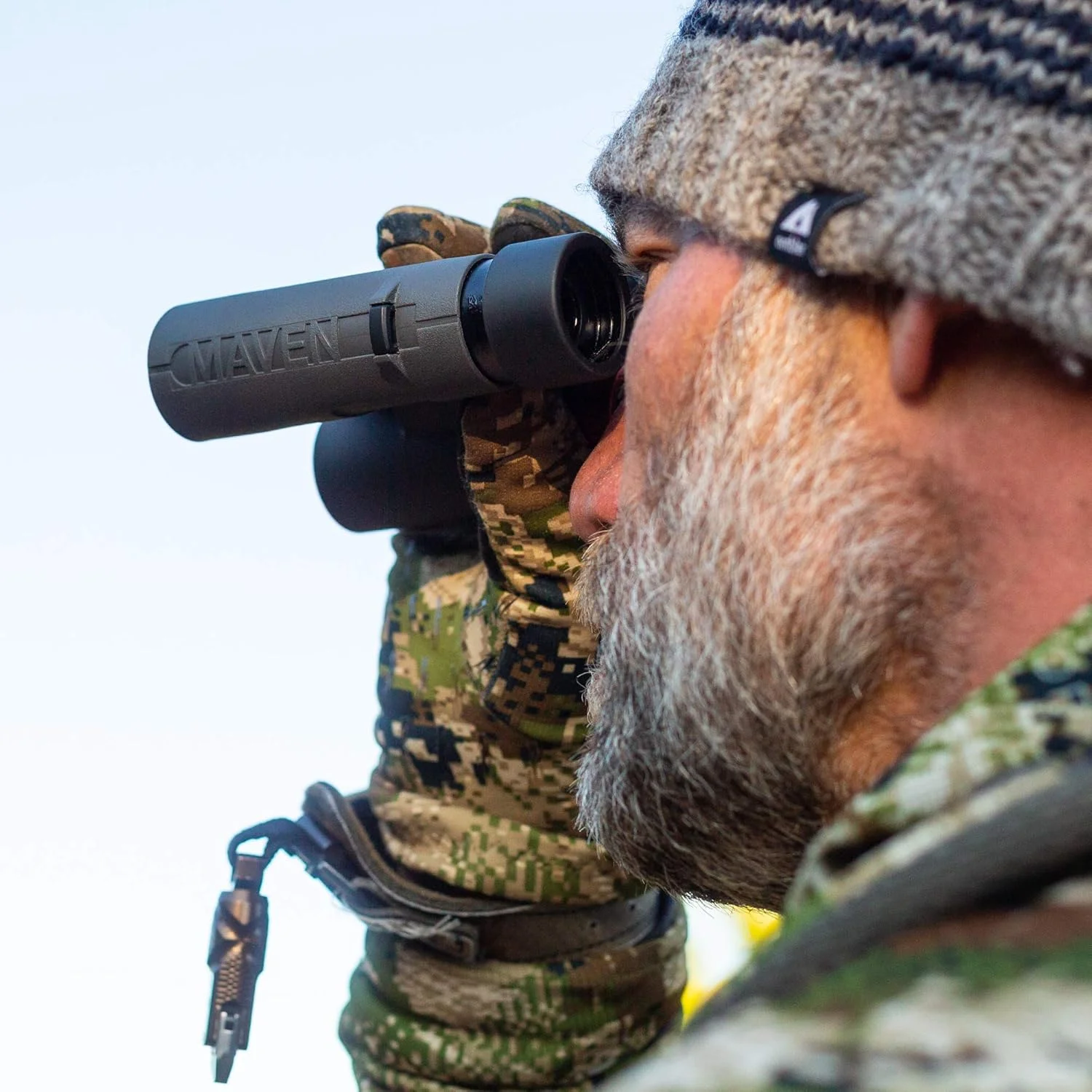 دوربین دوچشمی فشرده Maven C2 7X28mm خاکستری/نارنجی