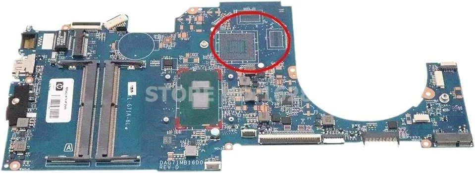 مادربرد لپ تاپ برای مدل های 14-BK و 15-CC با پردازنده I5-7200U و شماره قطعه های 927265-601، 927265-001، 927265-501 و مدل DAG71MB16D0 G71A-6L