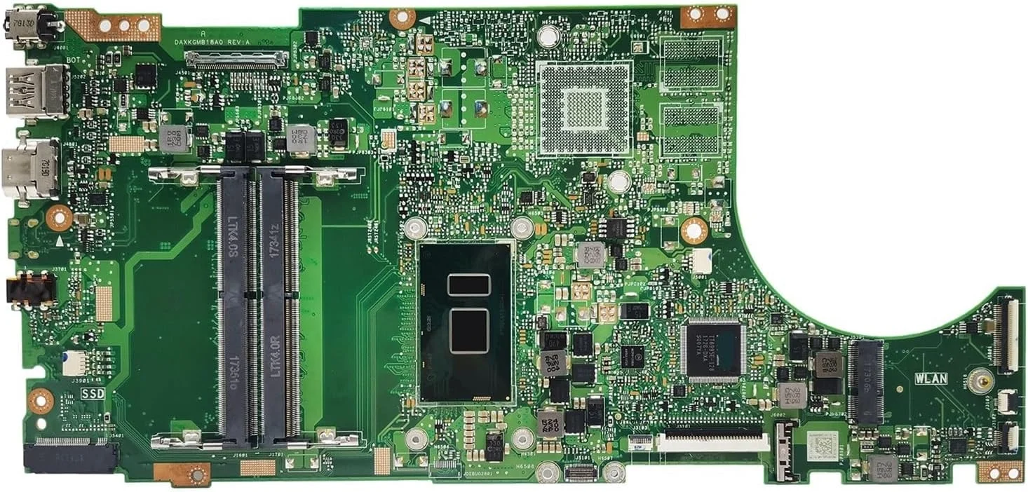 مادربرد لپ تاپ i3 i5 i7 نسل 6/7 با گرافیک 930MX/940MX/MX150، بادوام، سازگار با ASUS X510UF X510UA X510UQ S5100UR S5100U (I3-نسل 7 UMA)