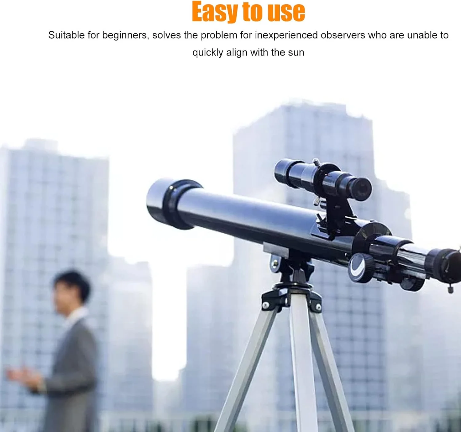 تلسکوپ نجومی هلیواستات با قابلیت یابش خورشیدی و لوازم جانبی