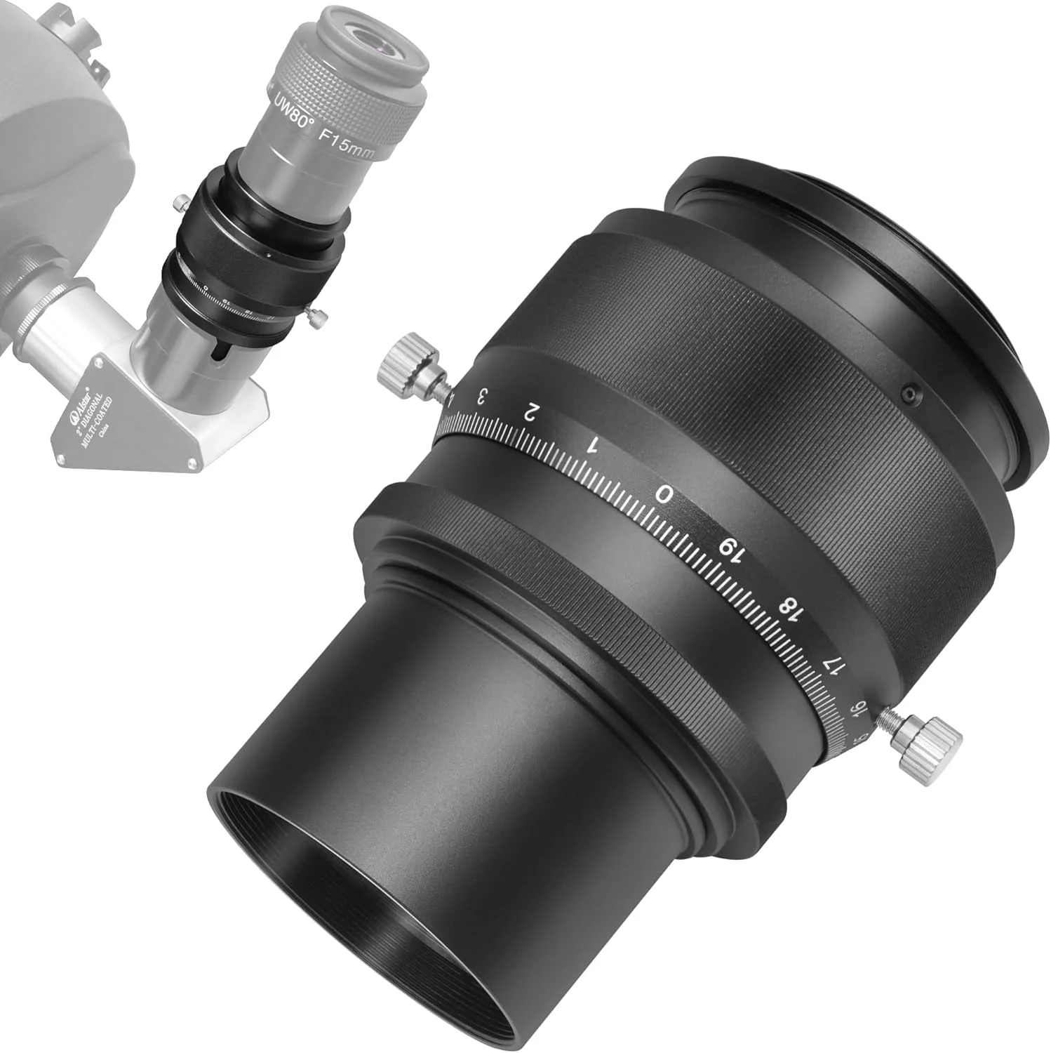 میکرو فوکوسر هلیکال 2 اینچی Alstar با رزوه M48 و مقیاس 0.1 میلی‌متری برای تلسکوپ - سیارات واضح تر در هر تلسکوپ
