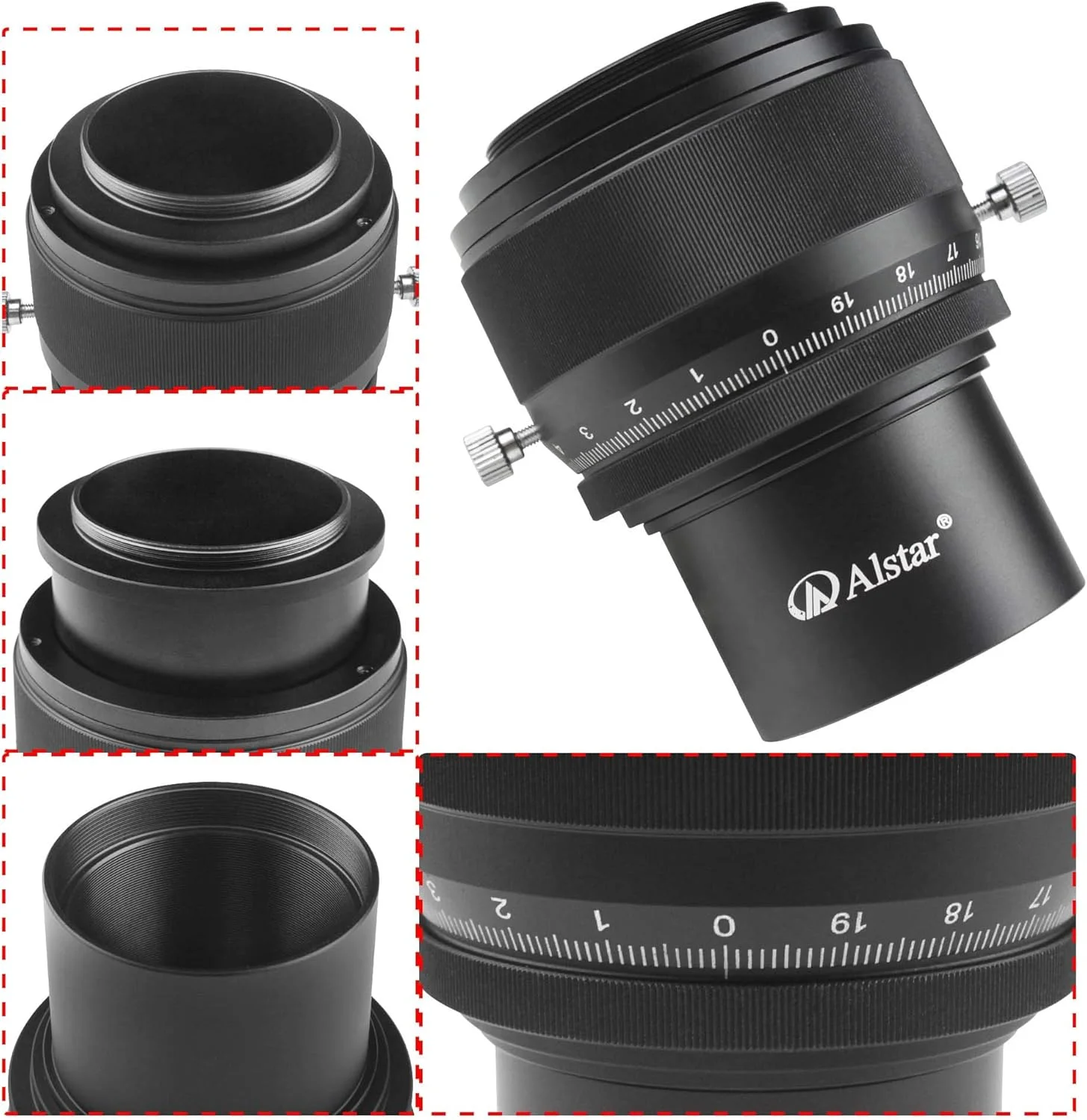میکرو فوکوسر هلیکال 2 اینچی Alstar با رزوه M48 و مقیاس 0.1 میلی‌متری برای تلسکوپ - سیارات واضح تر در هر تلسکوپ