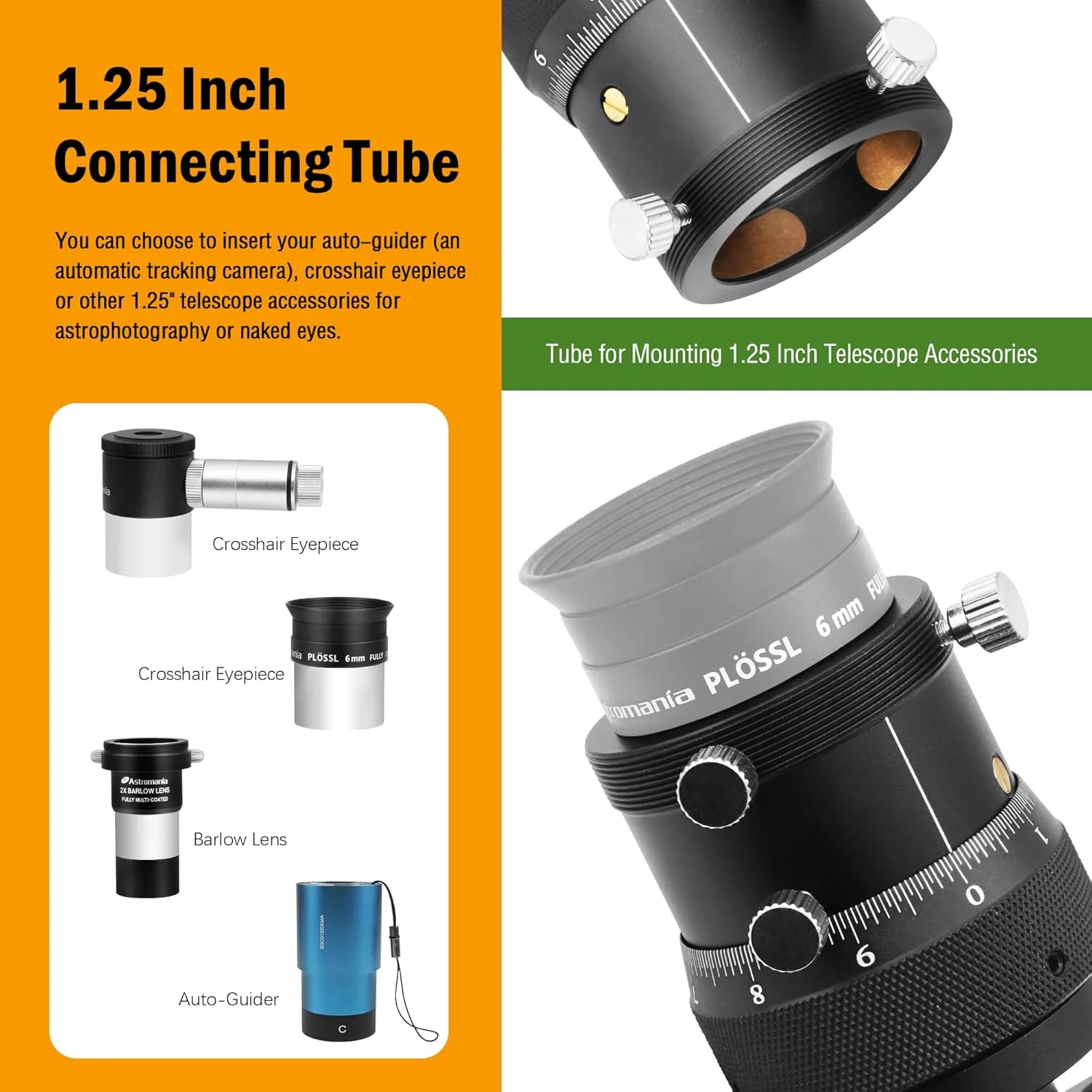 راهنمای خارج از محور Astromania با فوکوس میکرو - برای عکس های نجومی موفق بدون تلسکوپ راهنما