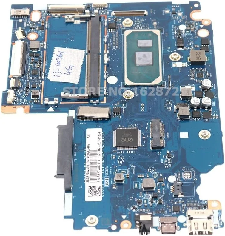 مادربرد لپ تاپ مناسب برای IdeaPad S340-15IIL 5B20W89110 5B20W89107 5B20W89106 LA-H103P SRGKF I3-1005G1+4G RAM (I3-1005G1 4G RAM)