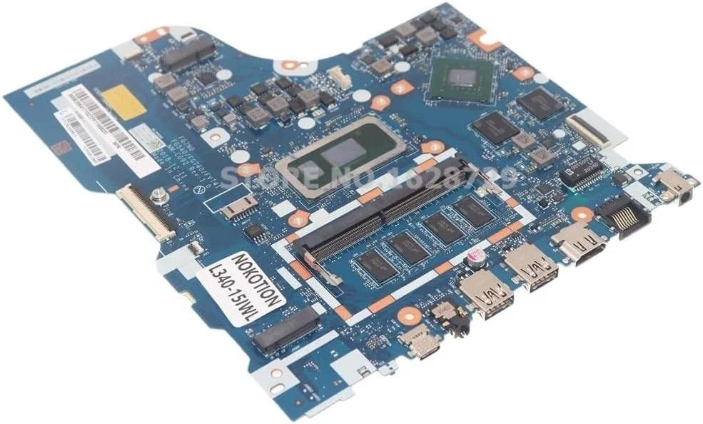 مادربرد لپ تاپ IdeaPad L340 L340-15IWL 17IWL مدل FG7N0 FG540 FG740 FV741 NM-C092 با پردازنده I5-8265U و گرافیک 4G MX230 2GB