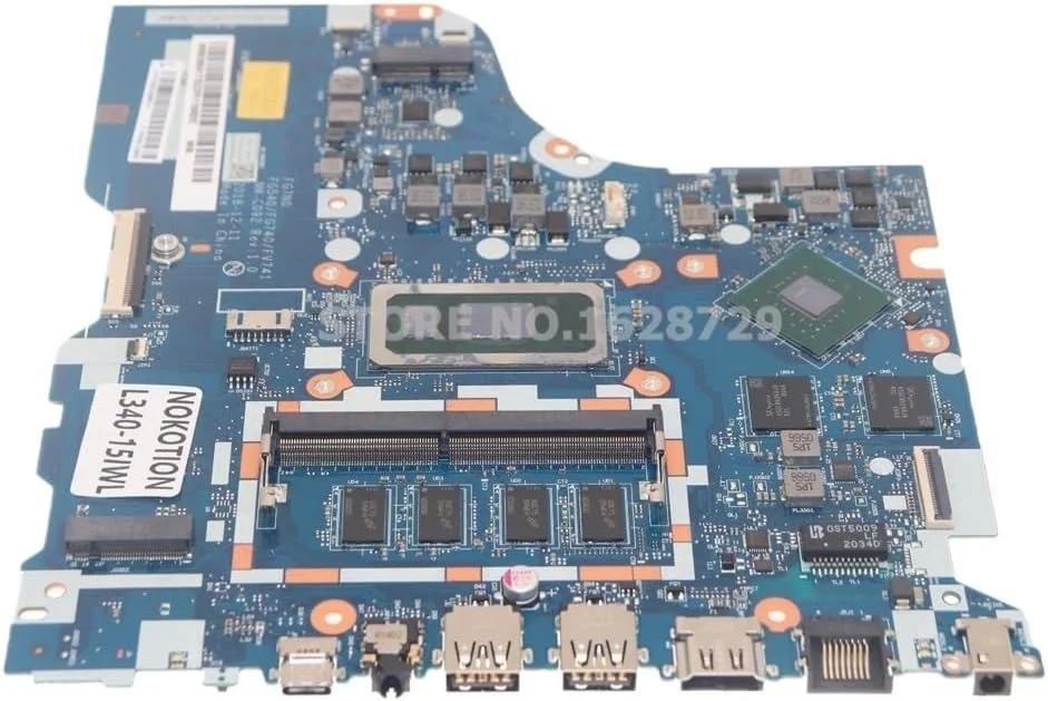 مادربرد لپ تاپ IdeaPad L340 L340-15IWL 17IWL مدل FG7N0 FG540 FG740 FV741 NM-C092 با پردازنده I5-8265U، رم 4 گیگابایتی و کارت گرافیک MX230 2GB