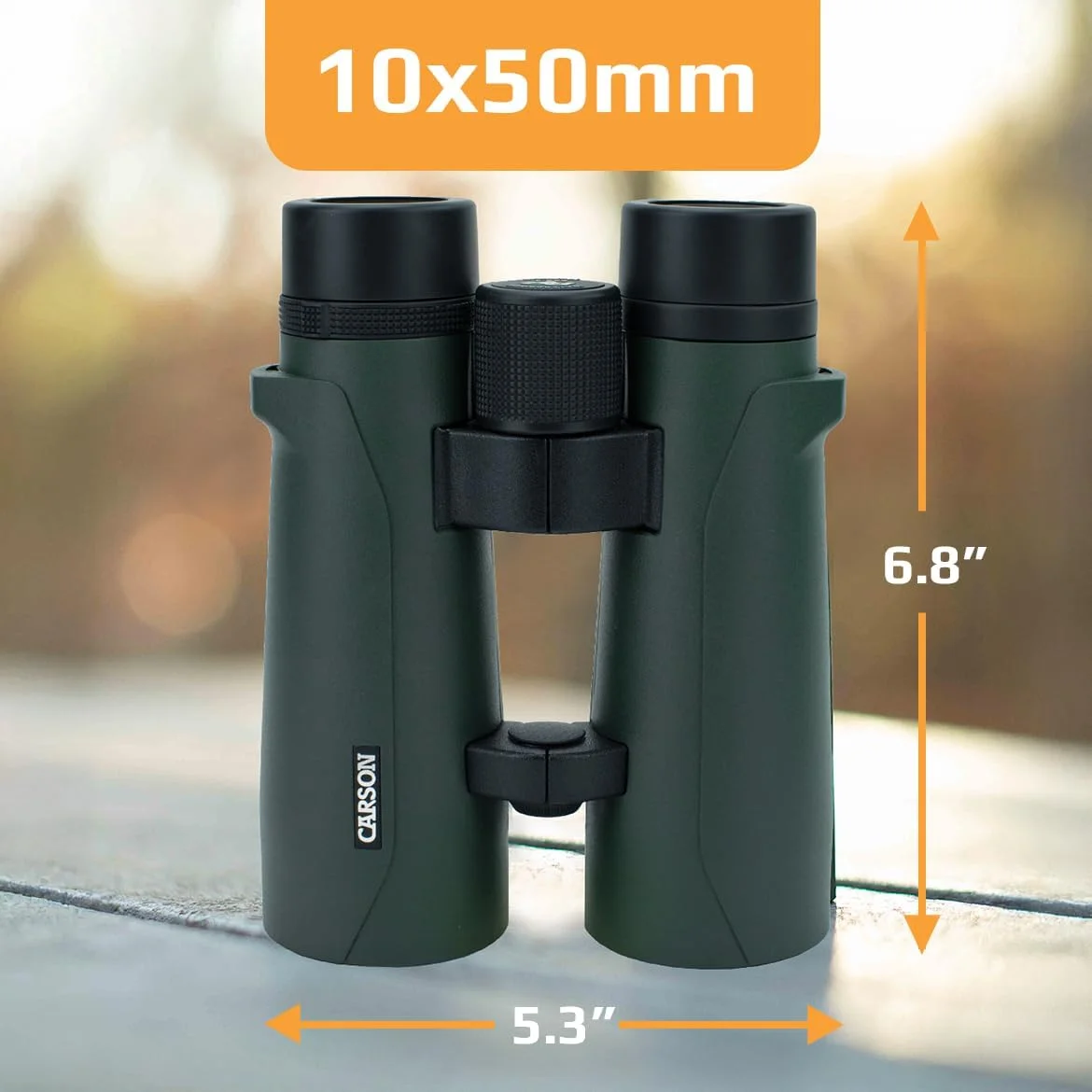 دوربین دوچشمی بزرگ 10x50mm کارسون سری RD، ضدآب با وضوح بالا، سبز، سایز خیلی بزرگ دوربین دوچشمی بزرگ 10x50mm کارسون سری RD، ضدآب با وضوح بالا، سبز، سایز خیلی بزرگ