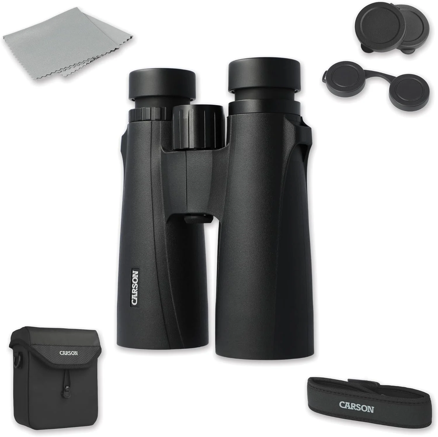 دوربین دوچشمی ضد آب با وضوح بالا کارسون سری VX، 12x50 میلی‌متر، مشکی (VX-250)