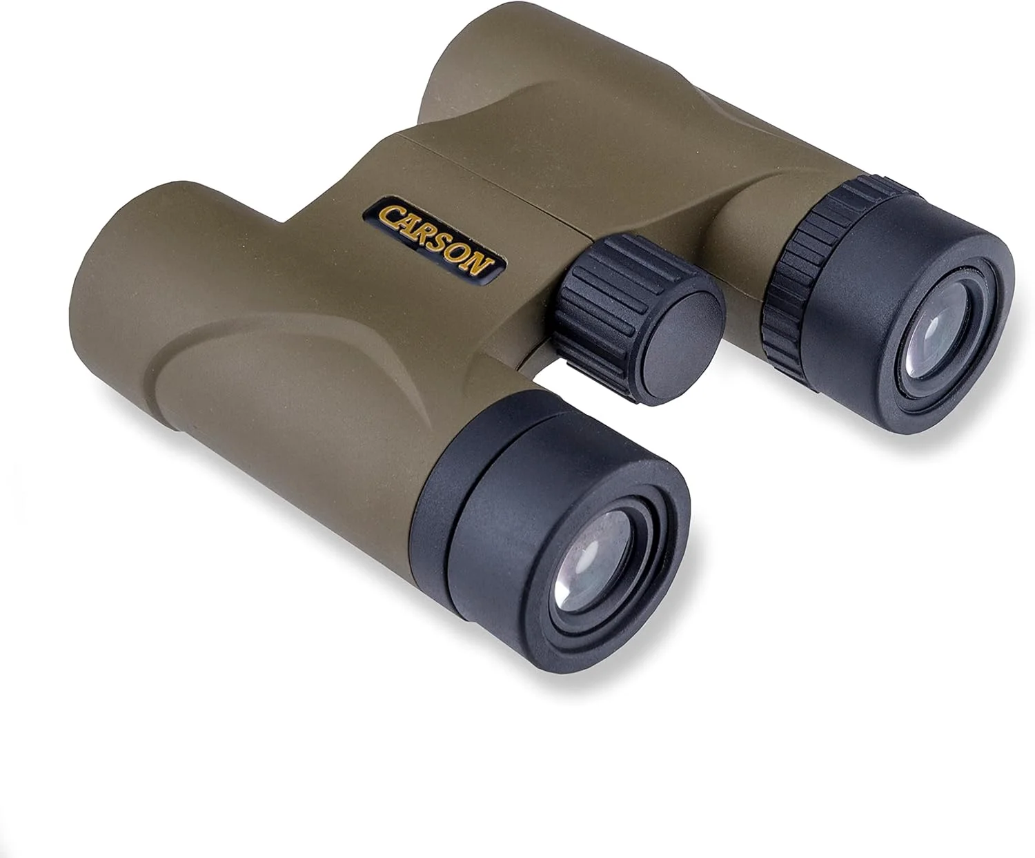 دوربین شکاری فشرده و سبک کارسون استینگر 8x22 میلی‌متری برای سفر، تماشای پرندگان، تماشای طبیعت، سافاری، کنسرت‌ها و رویدادهای ورزشی (HW-822)، سبز زیتونی