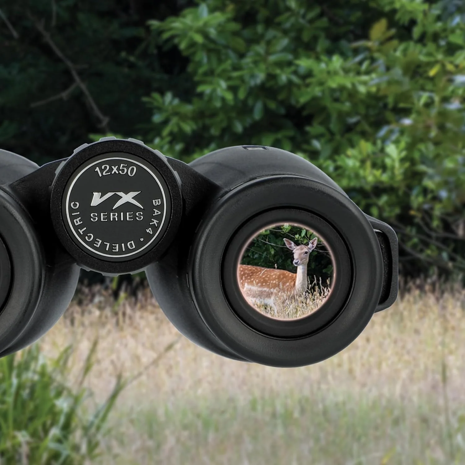 دوربین دوچشمی ضد آب با وضوح بالا کارسون سری VX، 12x50 میلی‌متر، مشکی (VX-250)