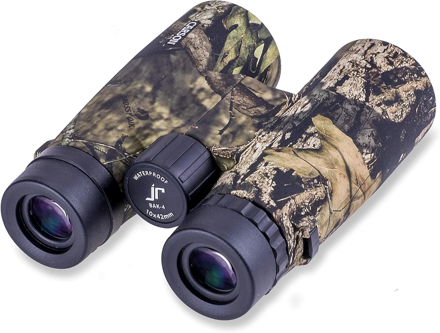 دوربین شکاری ضدآب 10x42 میلی‌متری Carson JR Series با طرح استتار Mossy Oak برای شکار، تماشای پرندگان، گشت و گذار، سافاری، نظارت، رویدادهای ورزشی، کنسرت‌ها و سایر ماجراجویی‌های فضای باز (JR-042MO)