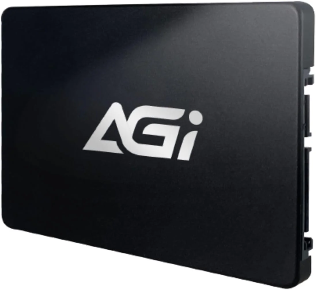 درایو حالت جامد داخلی ۱ ترابایتی AGI AI238، فلش NAND سه بعدی TLC، ۲.۵ اینچی SATA III، سرعت خواندن/نوشتن تا ۵۵۰/۵۱۰ مگابایت بر ثانیه - مشکی