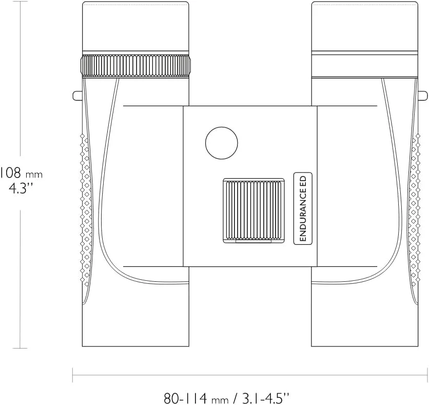 دوربین دوچشمی مقاوم سری ED، جمع و جور 8x25، سبز دوربین دوچشمی مقاوم سری ED، جمع و جور 8x25، سبز