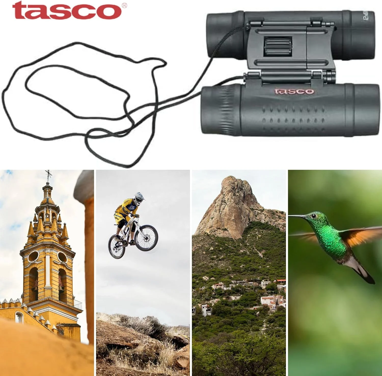 دوربین دوچشمی تاسکو مدل TAS178125-BRK Essentials با بزرگنمایی 12x25