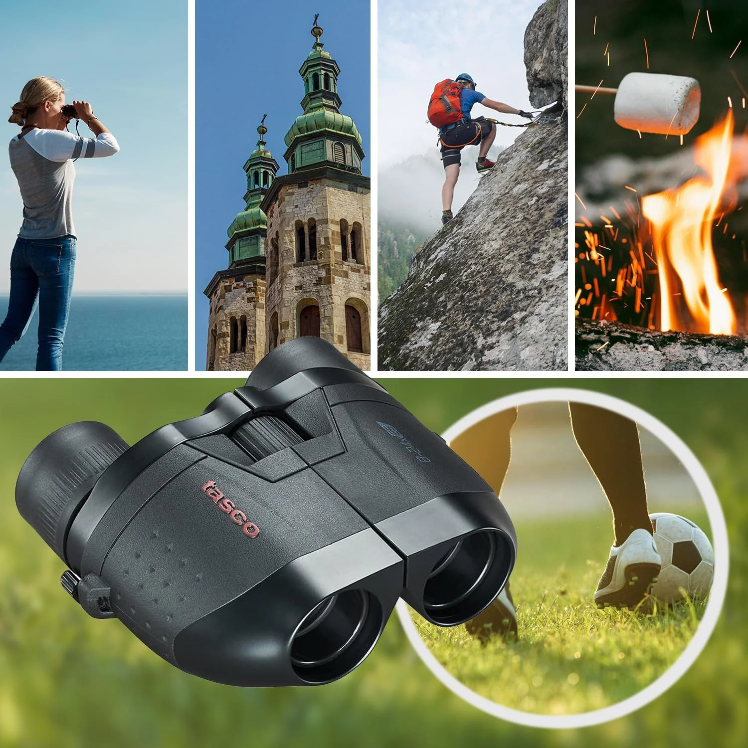 دوربین دوچشمی TASCO Essentials با بزرگنمایی 8-24x25