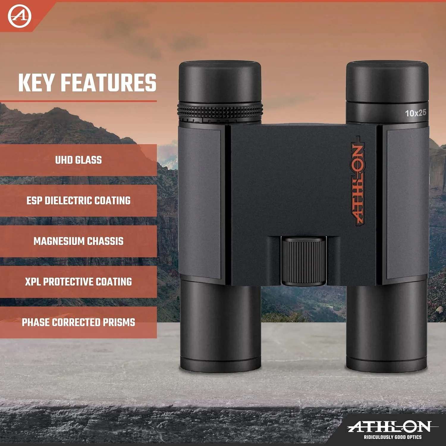 دوربین دوچشمی مشکی 10x25 Midas G2 UHD Athlon Optics با راحتی چشم برای بزرگسالان و کودکان، دوربین دوچشمی قدرتمند برای شکار، تماشای پرندگان و موارد دیگر دوربین دوچشمی مشکی 10x25 Midas G2 UHD Athlon Optics با راحتی چشم برای بزرگسالان و کودکان، دوربین دوچشمی قدرتمند برای شکار، تماشای پرندگان و موارد دیگر