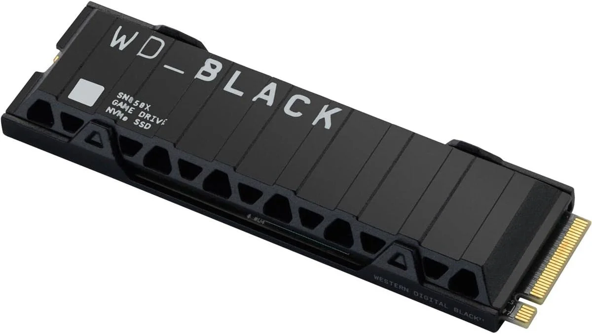 حافظه اس اس دی 2 ترابایتی وسترن دیجیتال WD_BLACK SN850X NVMe Internal Gaming SSD با هیت سینک - سازگار با پلی استیشن 5، Gen4 PCIe، M.2 2280، سرعت تا 7300 مگابایت بر ثانیه - WDBB9H0020BNC-WRSN