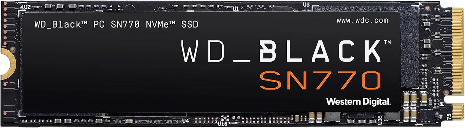 حافظه اس اس دی 2 ترابایتی WD_BLACK SN770 NVMe مخصوص بازی - Gen4 PCIe, M.2 2280, سرعت تا 5,150 مگابایت بر ثانیه - WDS200T3X0E