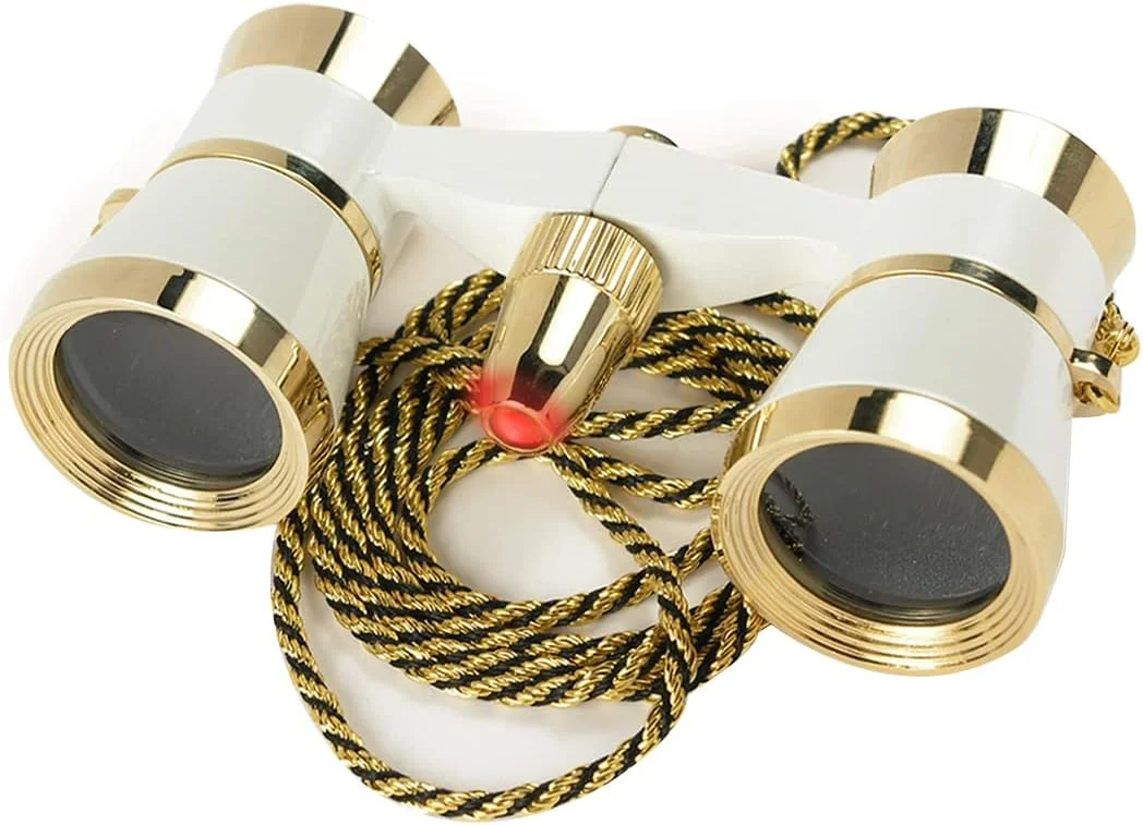 دوربین تئاتر 3x25 Blueline BARSKA با گردنبند، سفید صدفی