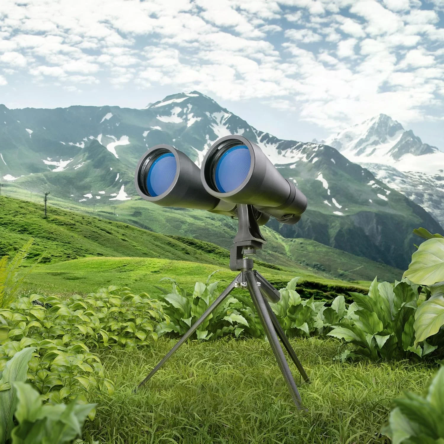 دوربین دوچشمی 15x70 X-Trail بارسکا به همراه آداپتور سه پایه و سه پایه، مشکی