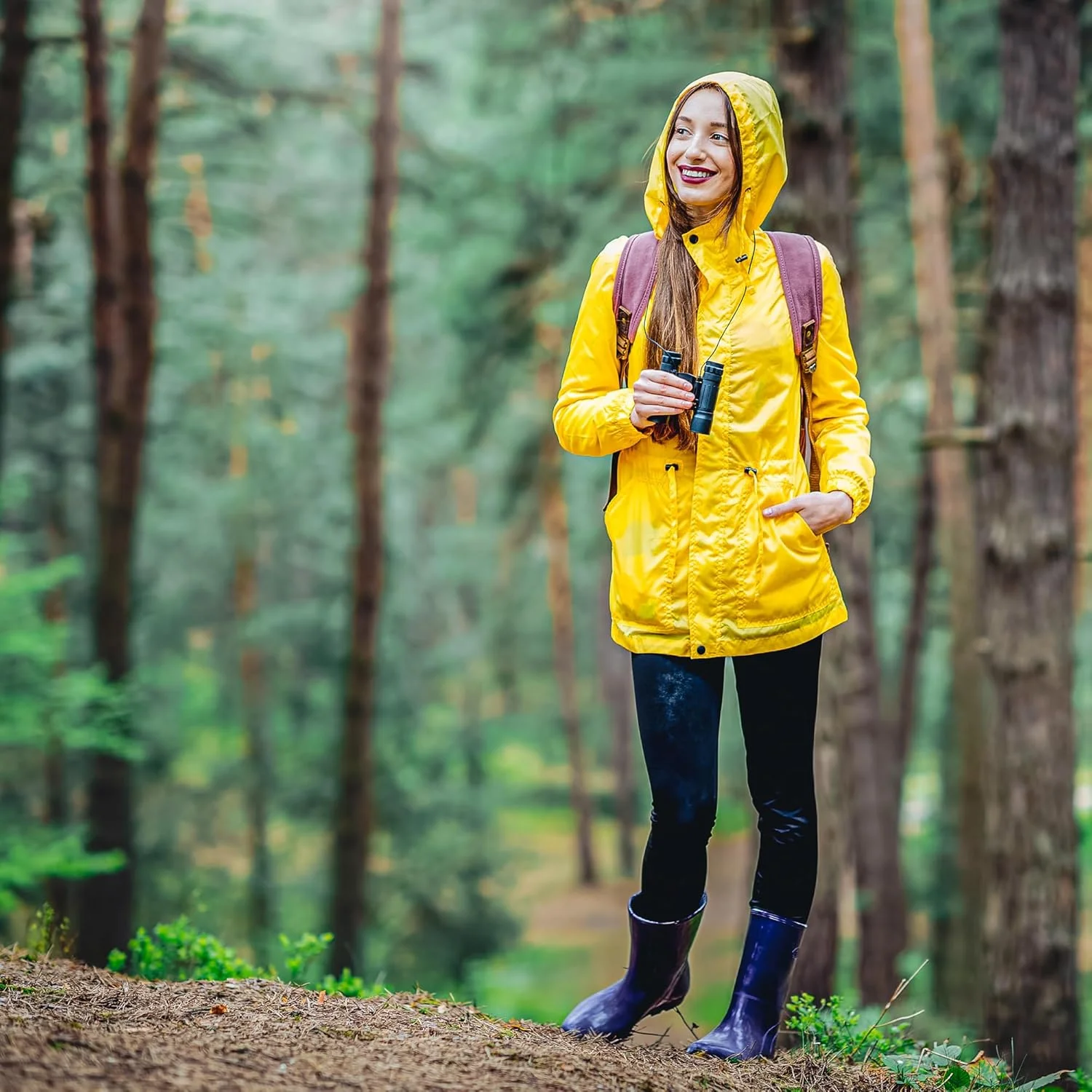 دوربین دوچشمی فشرده بارسکا Lucid View - منشور سقفی با پوشش کامل، فوکوس مرکزی، دوربین دوچشمی سبک وزن برای تماشای پرندگان، پیاده روی و مسافرت