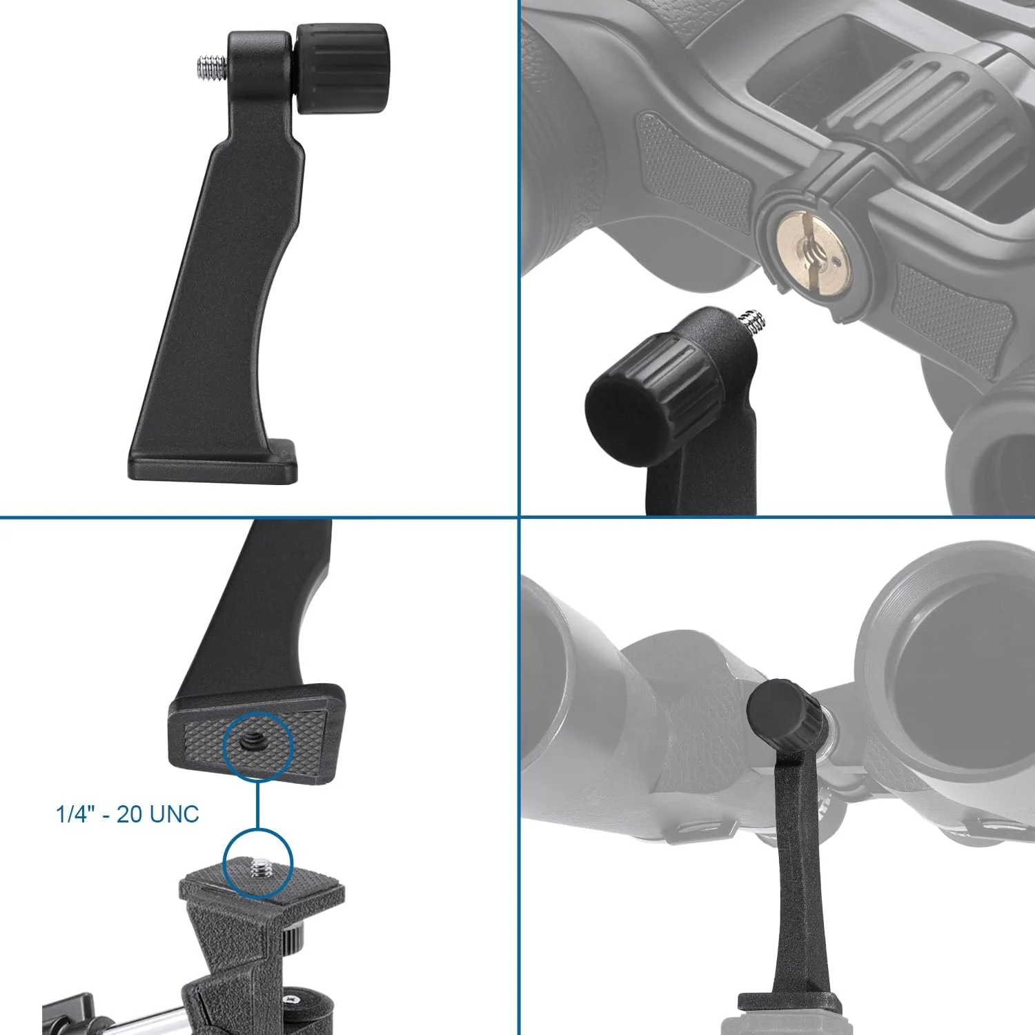 آداپتور سه پایه دوربین دوچشمی Barska - پایه جهانی برای سه پایه های دوربین استاندارد، مناسب برای اکثر دوربین های دوچشمی آداپتور سه پایه دوربین دوچشمی Barska - پایه جهانی برای سه پایه های دوربین استاندارد، مناسب برای اکثر دوربین های دوچشمی