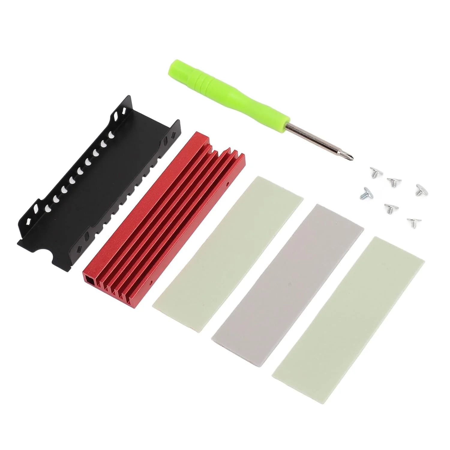 هیت سینک SSD مدل M.2 2280، آلیاژی، با قابلیت تنظیم ارتفاع، پشتیبانی از خنک کننده سریع یک طرفه و دو طرفه برای کامپیوتر (قرمز) هیت سینک SSD مدل M.2 2280، آلیاژی، با قابلیت تنظیم ارتفاع، پشتیبانی از خنک کننده سریع یک طرفه و دو طرفه برای کامپیوتر (قرمز)